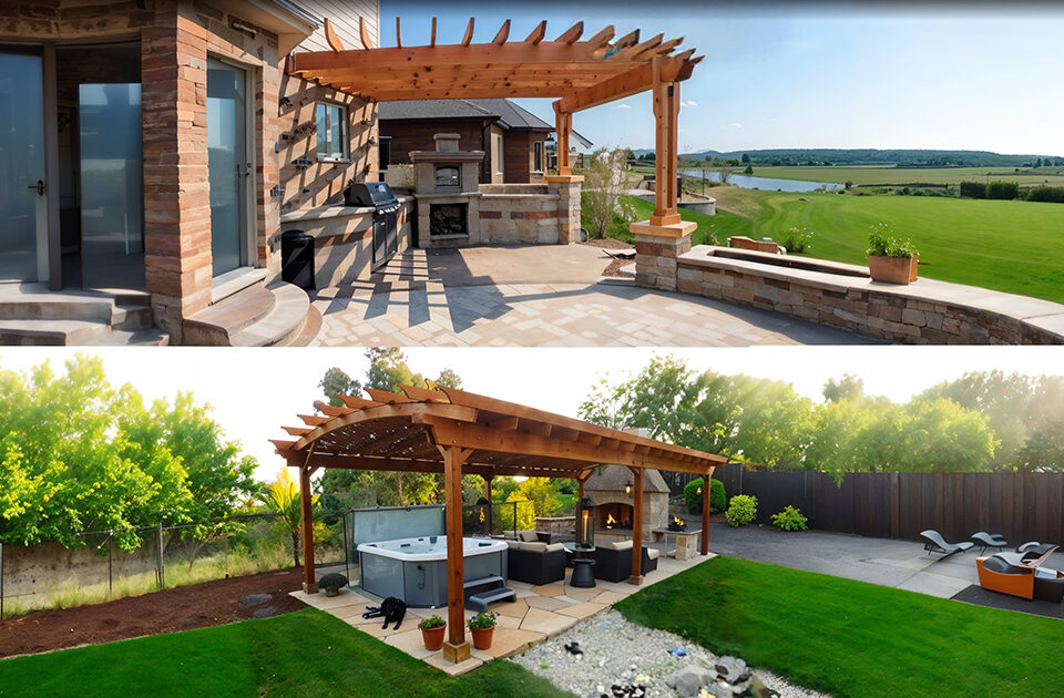 Pergolas, delhi pergola setup, delhi pergola designer, exterior design
