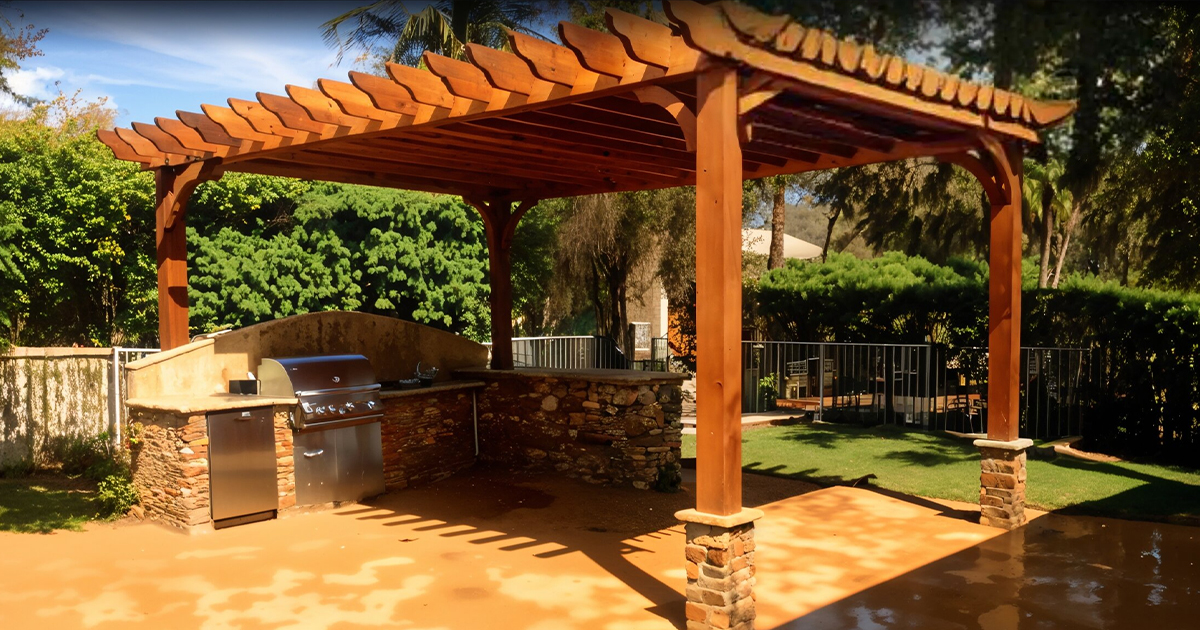 Imperial decor, pergola designer, affordable pergola setup, affordable outdoor design